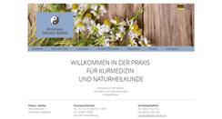 Desktop Screenshot of praxis-waldau.de