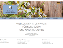 Tablet Screenshot of praxis-waldau.de